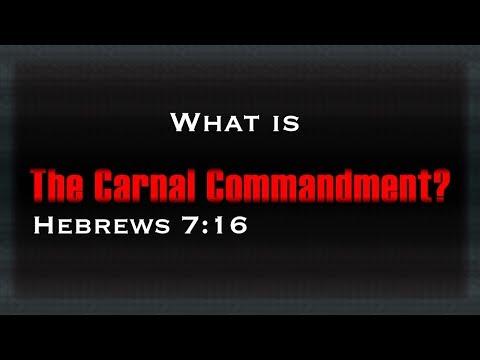 What Is The Carnal Commandment? Hebrews 7:16