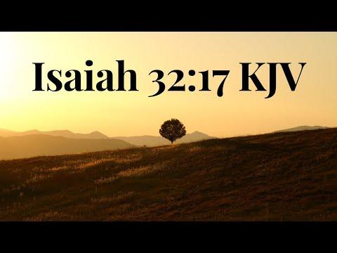 Daily Bible Verse Meditation Isaiah 32:17 KJV Scripture on Peace