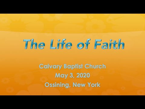 Ephesians 1:15-17  The Life of Faith by Rev. Dr. Gershwin Grant