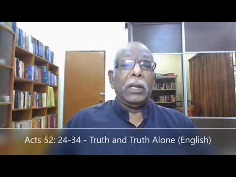 Jer 52 : 24 - 34   Truth and Truth alone  (English)