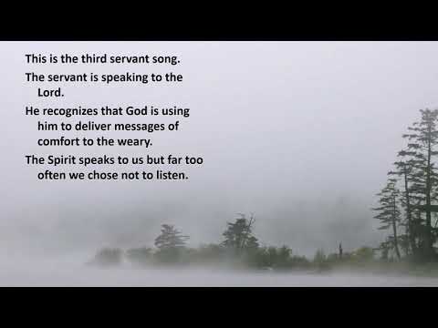 Passion Sunday – C - First Reading - Isaiah 50:4–7 – I gave