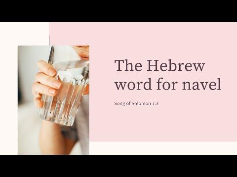 The Hebrew Word for Navel: Song of Solomon 7:3