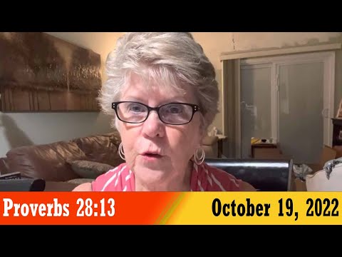 Daily Devotionals for October 19, 2022 - Proverbs 28:13 by Bonnie Jones