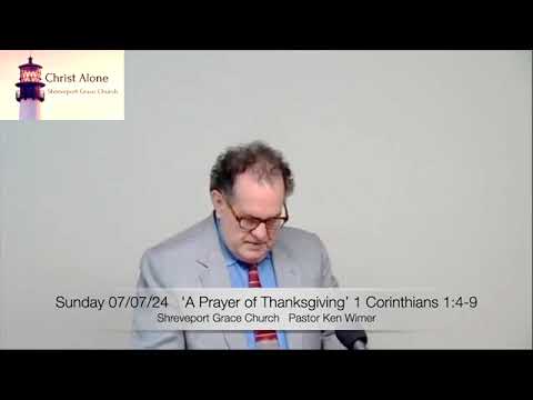 A Prayer of Thanksgiving-1 Corinthians 1:4-9