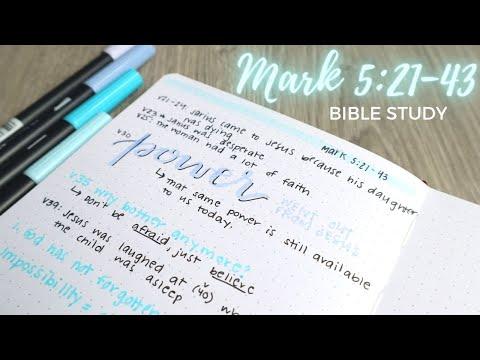Bible Study on Mark 5:21-43 | Bible Study on Hope | Bible Study on Faith