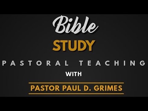 Saints Home Church Bible Study with Pastor Grimes:   Job 38:15 - God Speaks!