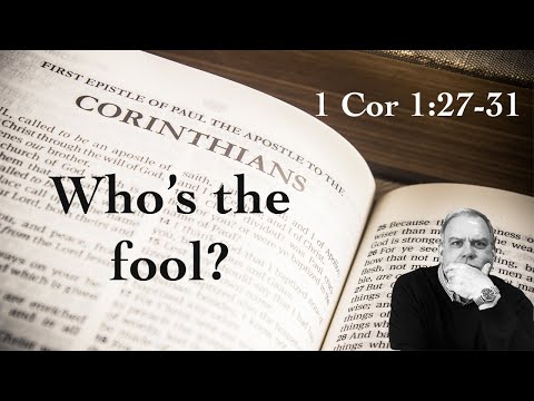 1 Corinthians 1:27-31 Dr. Branks helps you understand the Bible, verse by verse, and why it matters.