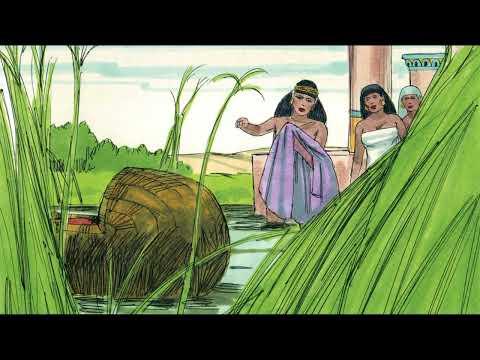 The story of Moses and his childhood explained in Nepali.Exodus.2:1-10.June 2022.Kids Bible Stories.