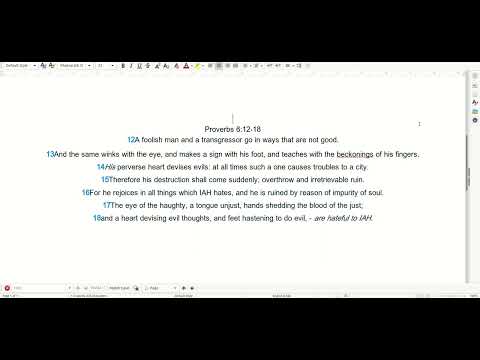 07 01 Scripture Proverbs 6:12 18