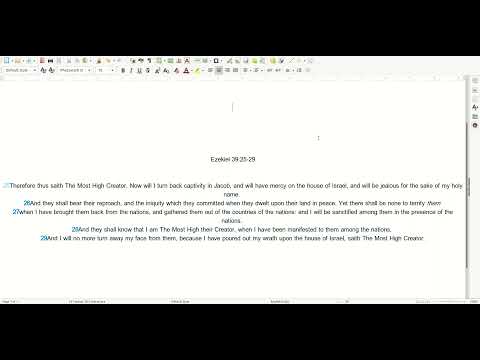 12 20 Scripture Ezekiel 39:25 29