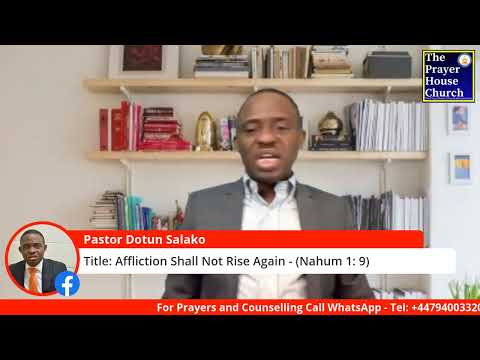 Affliction Shall Not Rise Against Me - Nahum 1: 9