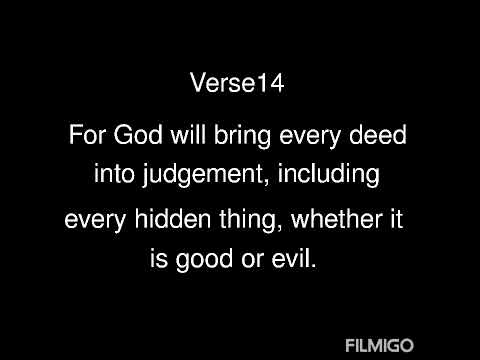 Ecclesiastes 12:13 Proverbs 8:13 "The fear of the LORD is to hate evil: I hate pride and arrogance..