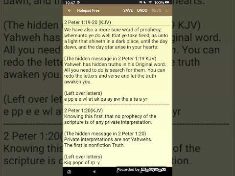 2 Peter 1:19-20 Original King James Hidden Messages You Can Only can find these in The Original KJV