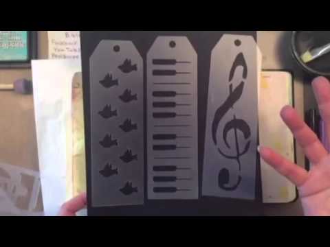 Bible Art Journaling: John 1:1-14 and New Bible Art Stencils