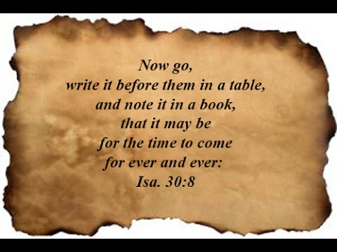 Isaiah 30:8