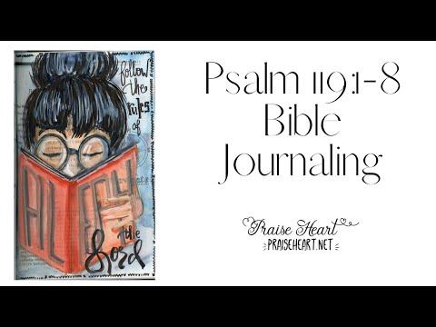 Psalm 119:1-8 Bible Journaling