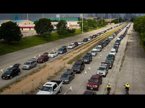 Revelation 18:8 is right around the corner - very long lines at a Texas food bank! [ZeroHedge]