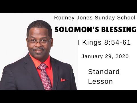 Solomon's Blessing, I Kings 8:54-61, January 26, 2020, Sunday school lesson (Standard)