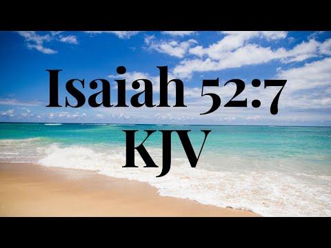 Daily Bible Verse Meditation Isaiah 52:7 KJV Scripture on Peace