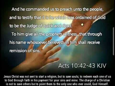 Bible Verse - Day 170 - ACTS 10:42-43 KJV