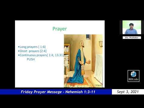 Friday Prayer Message | Bro. Prabhakar | Nehemiah 1:3-11 | 3/9/2021 |