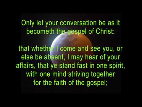 Philippians 1:27 KJV