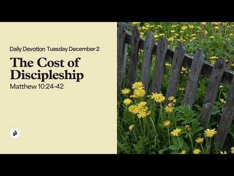 The Cost of Discipleship – Daily Devotional