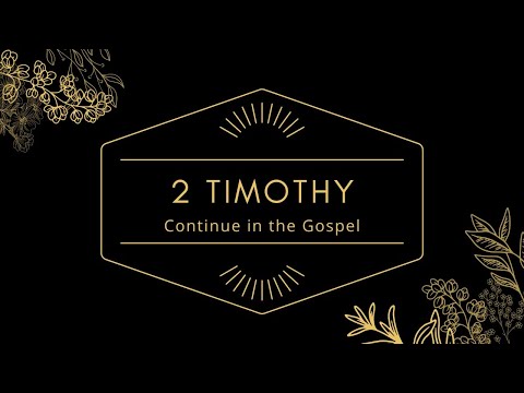 Jono MacFarlane - Guard the Good Deposit - 2 Timothy 1:13-14