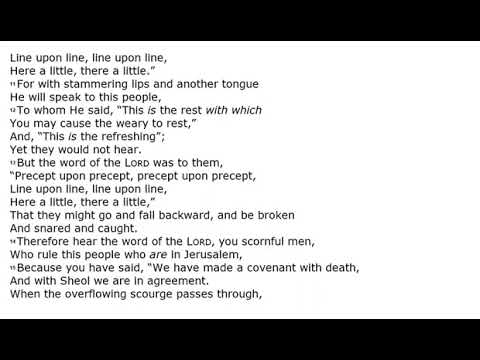 NIBIRU - Isaiah 28:14/15 _ Those who made the COVENANT with death and Sheol (HELL)