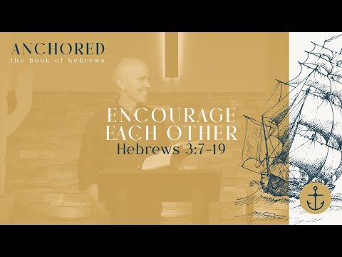 Anchored (Encourage Each Other ; Hebrews 3:7-19) July 4th, 2021