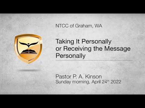 Taking It Personally Or Receiving The Message Personally — Jeremiah 36:21-26 — Pastor Phillip Kinson