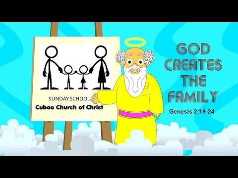 GOD CREATES THE FAMILY Genesis 2:18-24