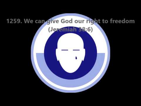 1259. We can give God our right to freedom (Jeremiah 38:6)