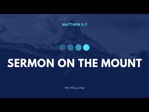 Sermon Matthew 5:1, 7:23-29