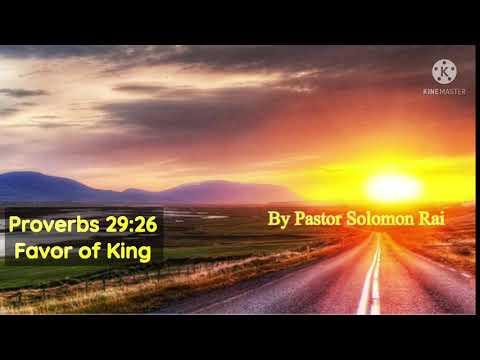 Favor of King Proverbs 29:26 (Morning Devotion)