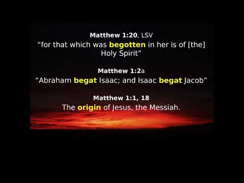 Psalm 2:7 the day the Son of God was begotten.