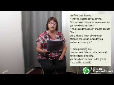 Sunday Service 29th November 2020 - Bible Reading 1 (Isaiah 14: 3-15)