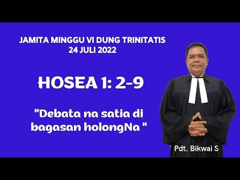 JAMITA MINGGU 24 JULI 2022 (HOSEA 1:2-9)