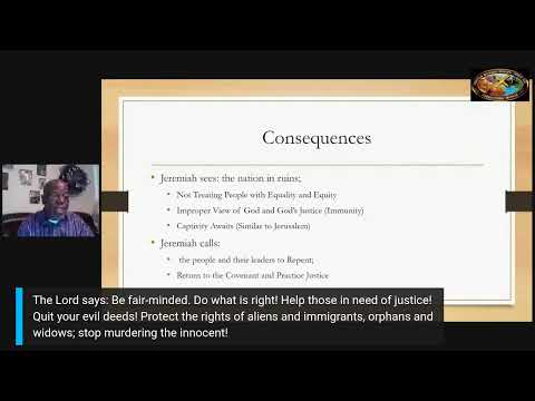 Sunday School Lesson (May 24, 2020) Repent of Injustice Jeremiah 22:1-10