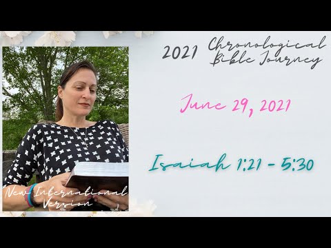 Chronological Daily Bible - June 29 -  Isaiah 1:21-5:30
