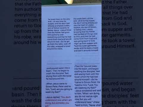 The reading of John 13:1–4￼