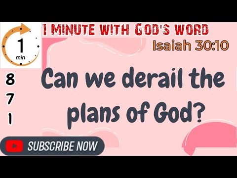 Can we derail the plans of God?(Subtitles: English)@l.kumzukwalling |Isaiah 30:10#871