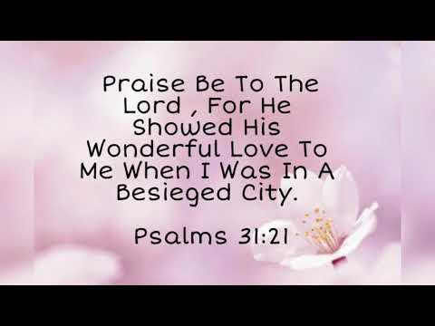 Bible words - Psalms 31:21