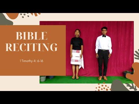 BIBLE RECITING|YEI BAPTIST CHURCH YOUTH|1 TIMOTHY 4:6-16|ENGLISH SUBTITLES