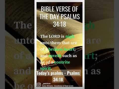Bible Verse of The Day - Psalms 34:18. #bibleverse #short