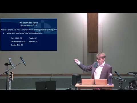 Deuteronomy 5:11 -  We Bear God's Name
