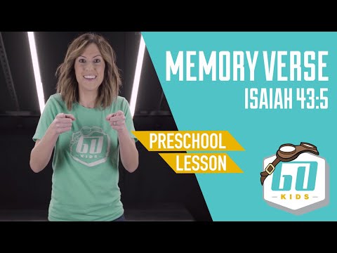 Preschool Memory Verse | Isaiah 43:5