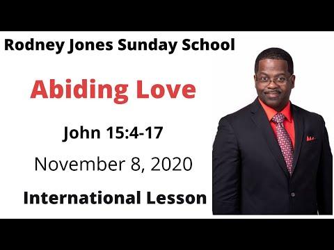 Abiding Love, John 15:4-17, November 8, 2020, Sunday school lesson