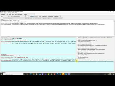 Tutorial 87:  Generating Ruth 3:10-11