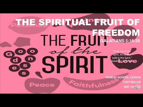 SUNDAY SCHOOL LESSON, MAY 29, 2022, The Spiritual Fruit of Freedom, FRUIT-FREEDOM, GALATIANS 5:16-26